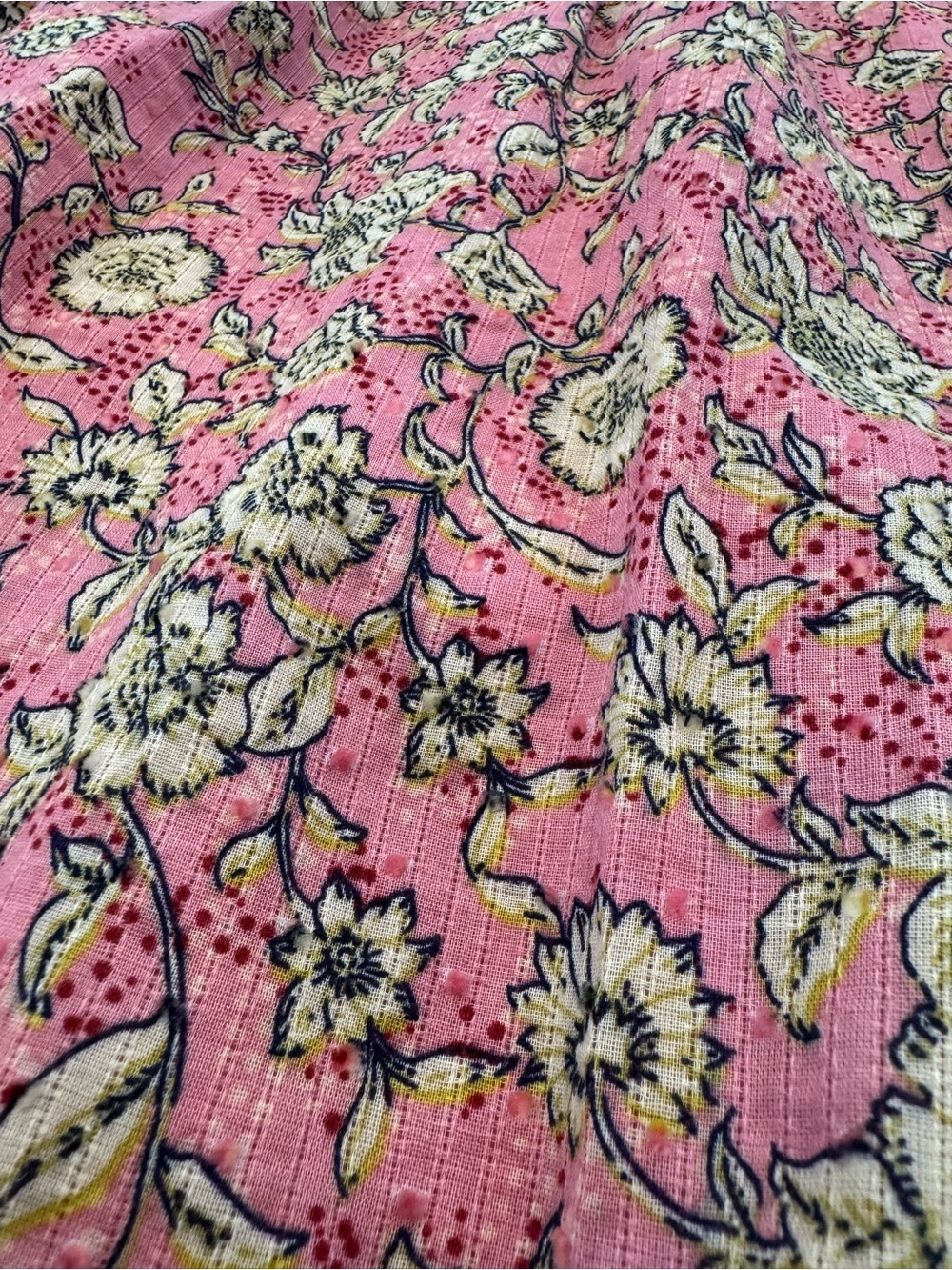 Jessica Simpson Pink Floral Smocked Midi Dress 2X Cottagecore - Picture 8 of 10